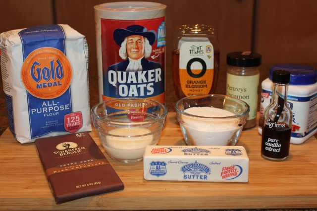 Dark chocolate oatmeal lace cookies ingredients