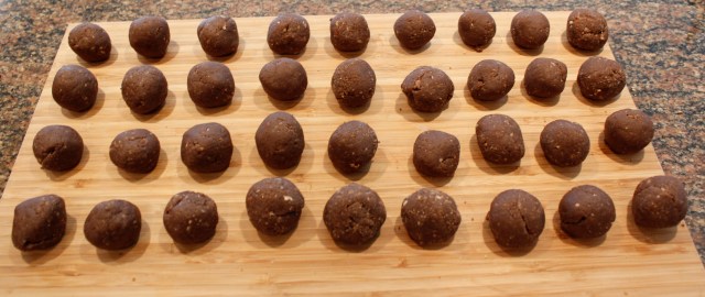 Naked bourbon balls