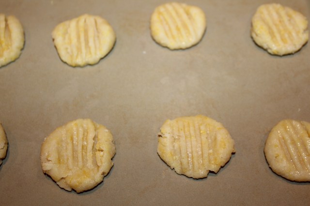 Press down cookie balls with a fork
