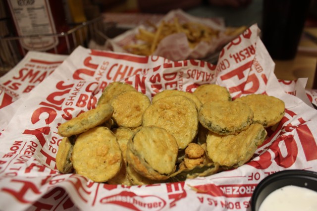 Smashburger's fried pickles