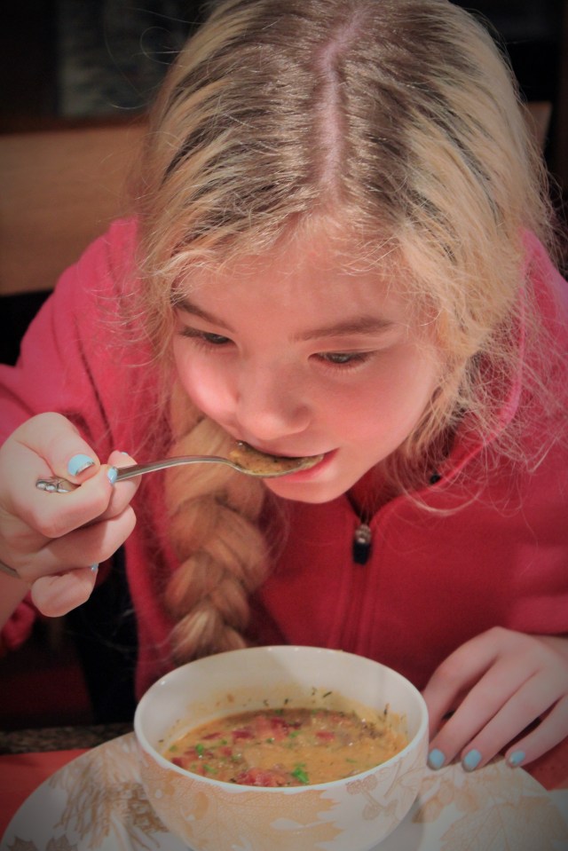 Lexi-approved mushroom soup