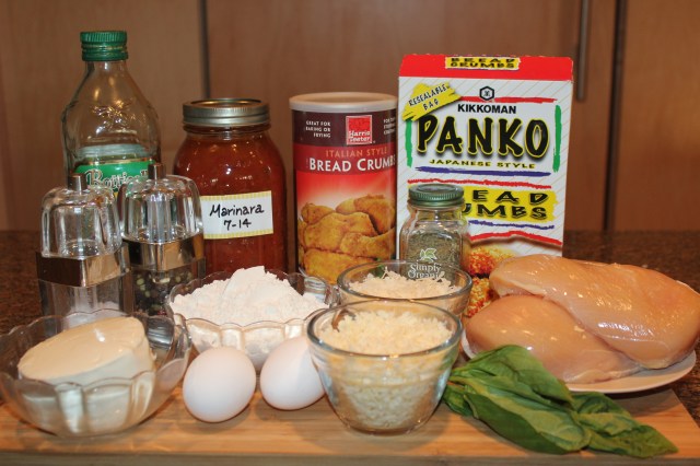 Kel's Chicken Parmesan ingredients