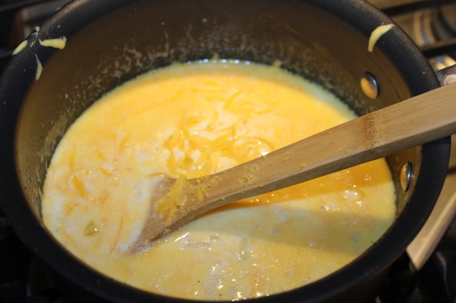 Finish making cheese sauce