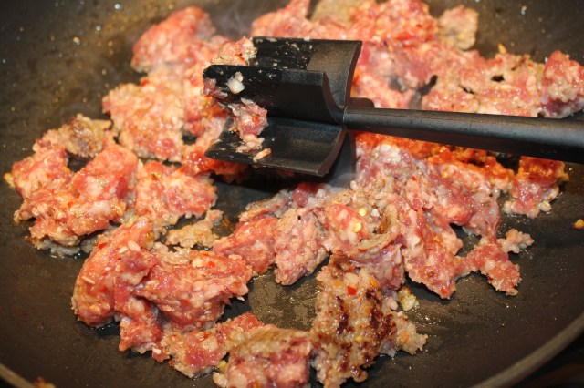 Brown Italian sausage