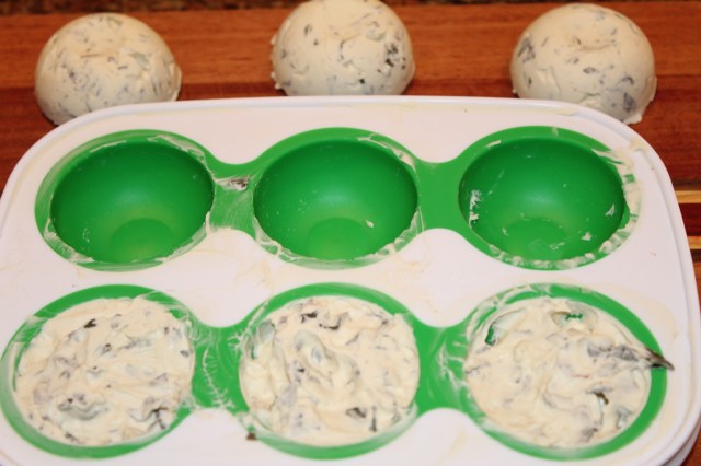 Pop out frozen butter from Pampered Chef herb tray