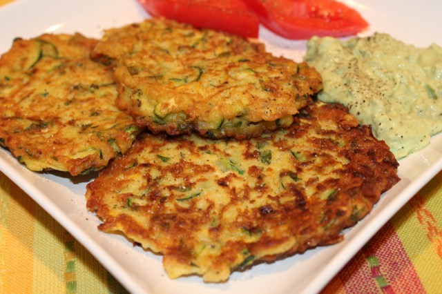 Kel's zucchini and squash fritter