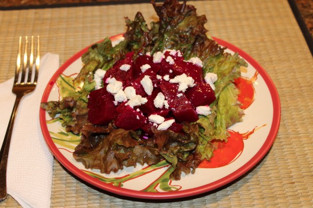 Let's eat Kel's pickled beet salad!