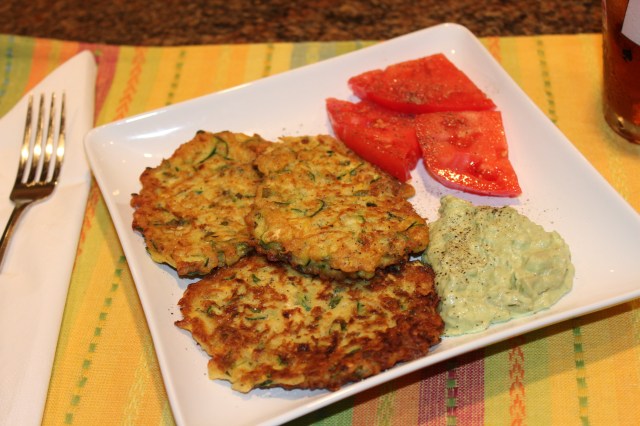 Let's eat zucchini fritters!