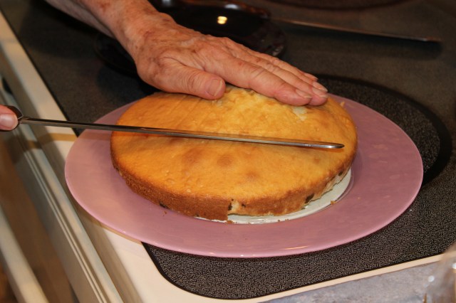 Level off cake if needed