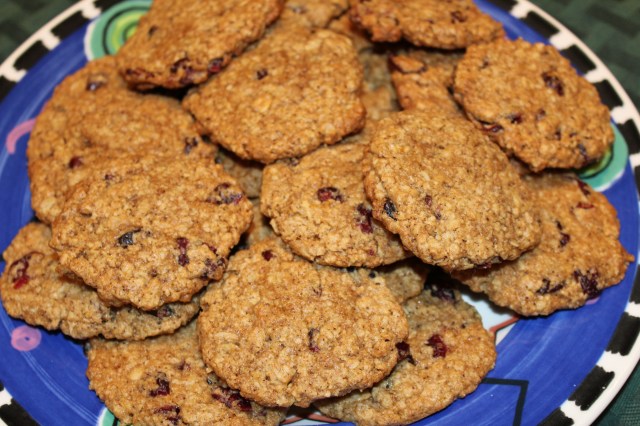 Krusteaz Brown Sugar Oatmeal cookies with Craisins