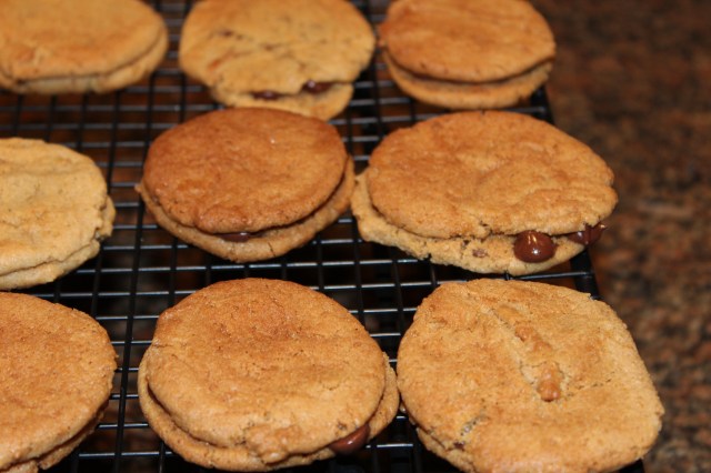 Krusteaz peanut butter chocolate sandwiches