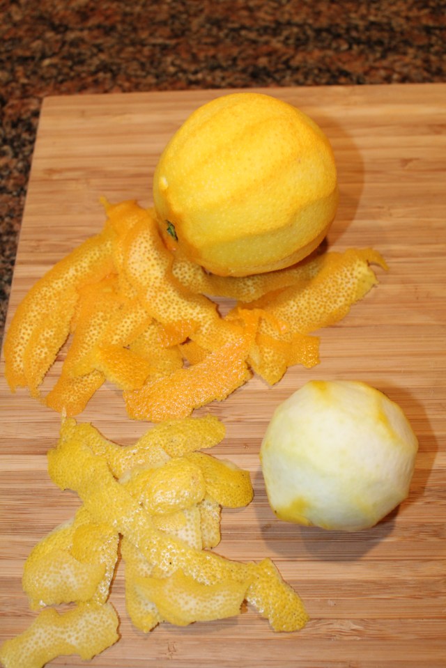 Orange and lemon peels