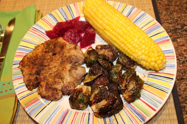 Dinner is served with Kel's Brussel Sprouts!