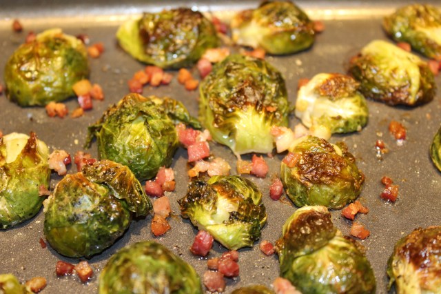 Roasted Brussel Sprouts, up close