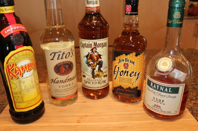 Choose your eggnog spirits!