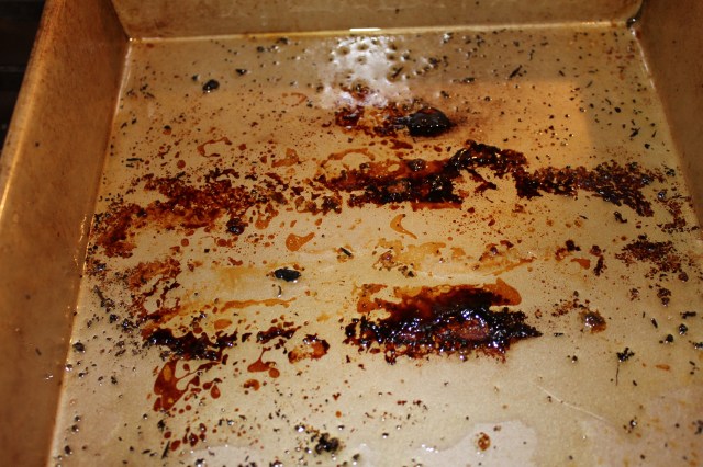 Eye round roast pan drippings