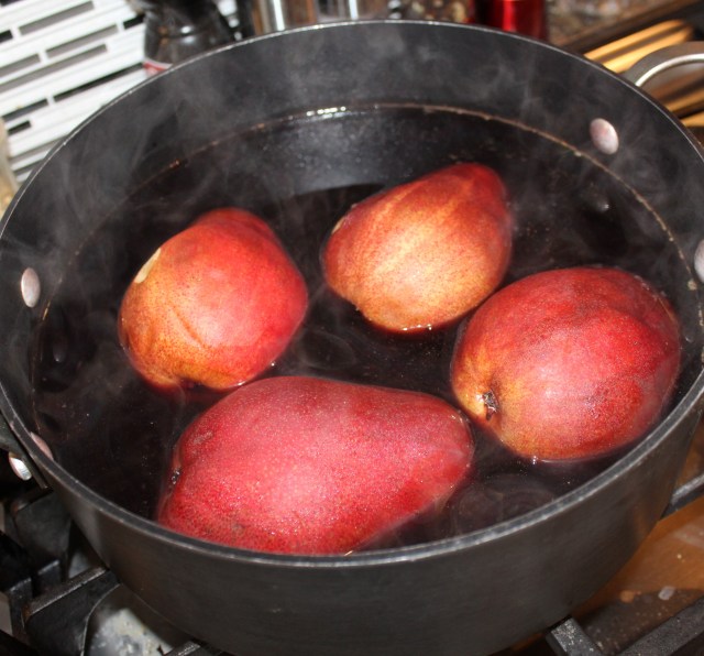 Poach pears