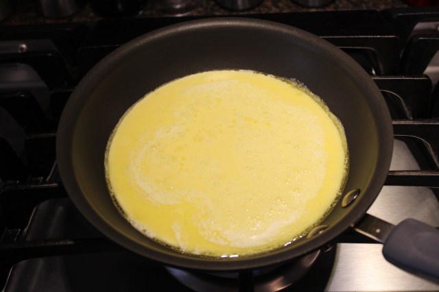 Let eggs heat for at least 30 seconds befor stirring