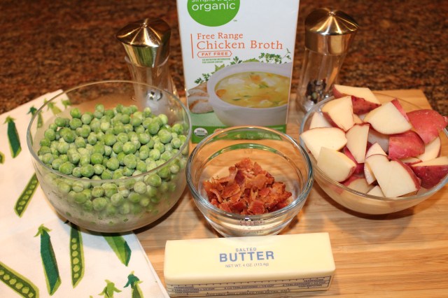 Kel's Peas and Potatoes ingredients
