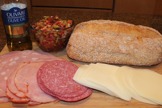 Kel's Overstuffed Muffuletta ingredients