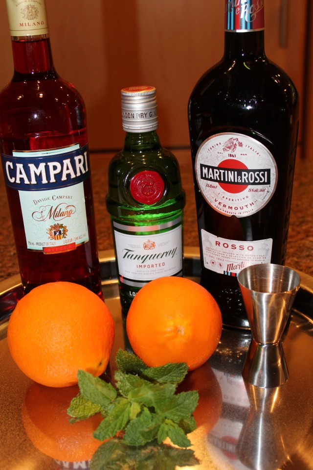Kel's traditional Negroni ingredients