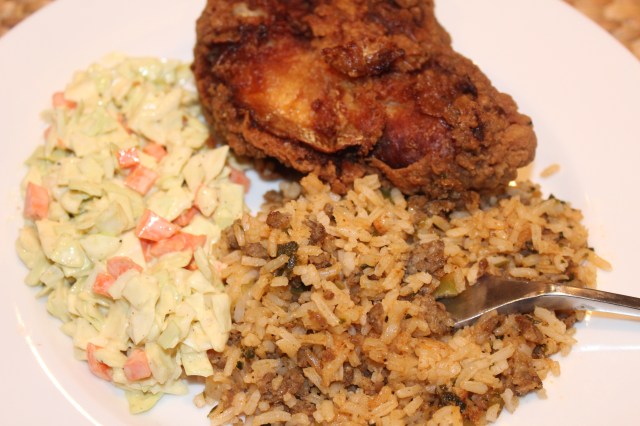 Kel's Cafe dirty rice