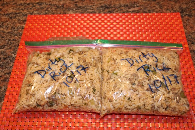 Kel's dirty rice freezes well