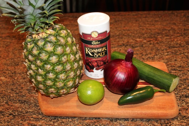 Pineapple cucumber salsa ingredients