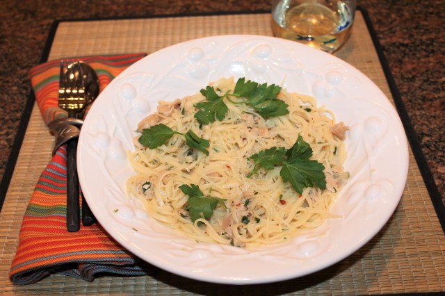 Let's eat Kel's linguine with white clam sauce