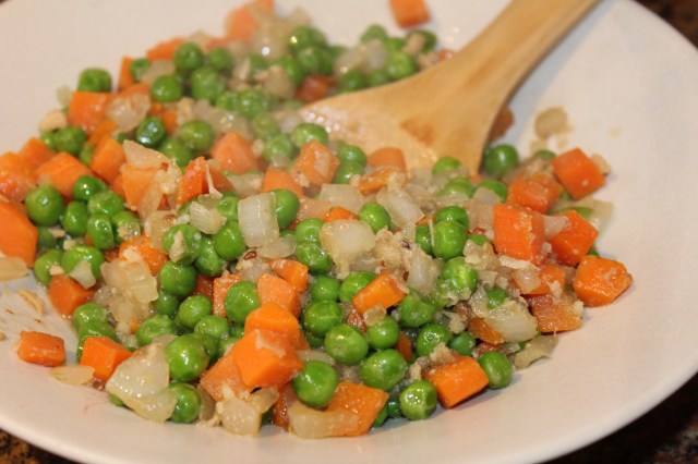 Place cooked veggied in bowl