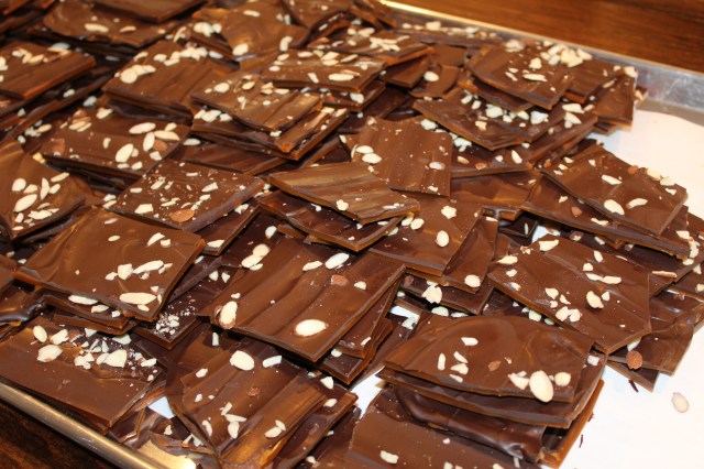 Durham toffee fresh out of the oven