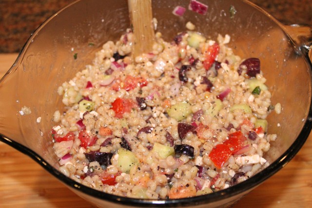 Add barley to rest of the ingredients