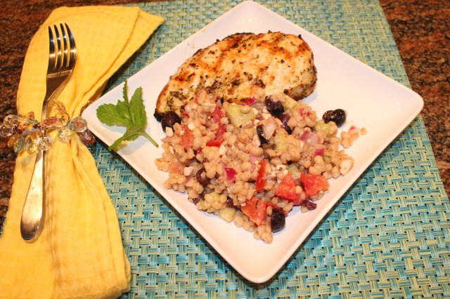 Kel's Barley salad as a side