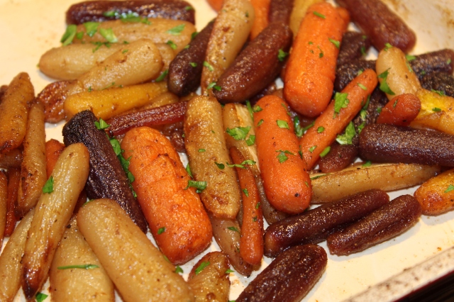 Garnish Kel's carrots with parsley