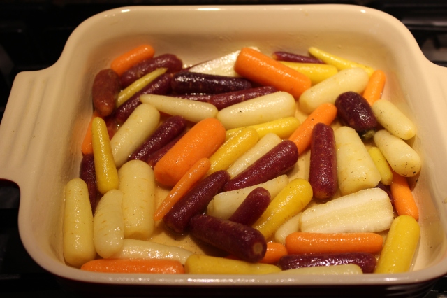 Place carrots in baking dish