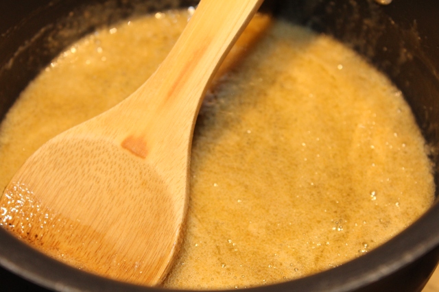 Stir in honey until smooth