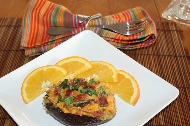 Serve Kel's chicken avocados with fruit