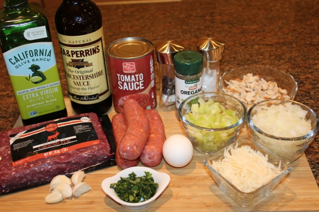Elk and turkey sausage mealoaf ingredients