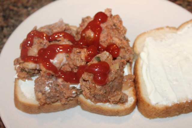 Elk and Turkey Sausage Meatloaf Sandwich