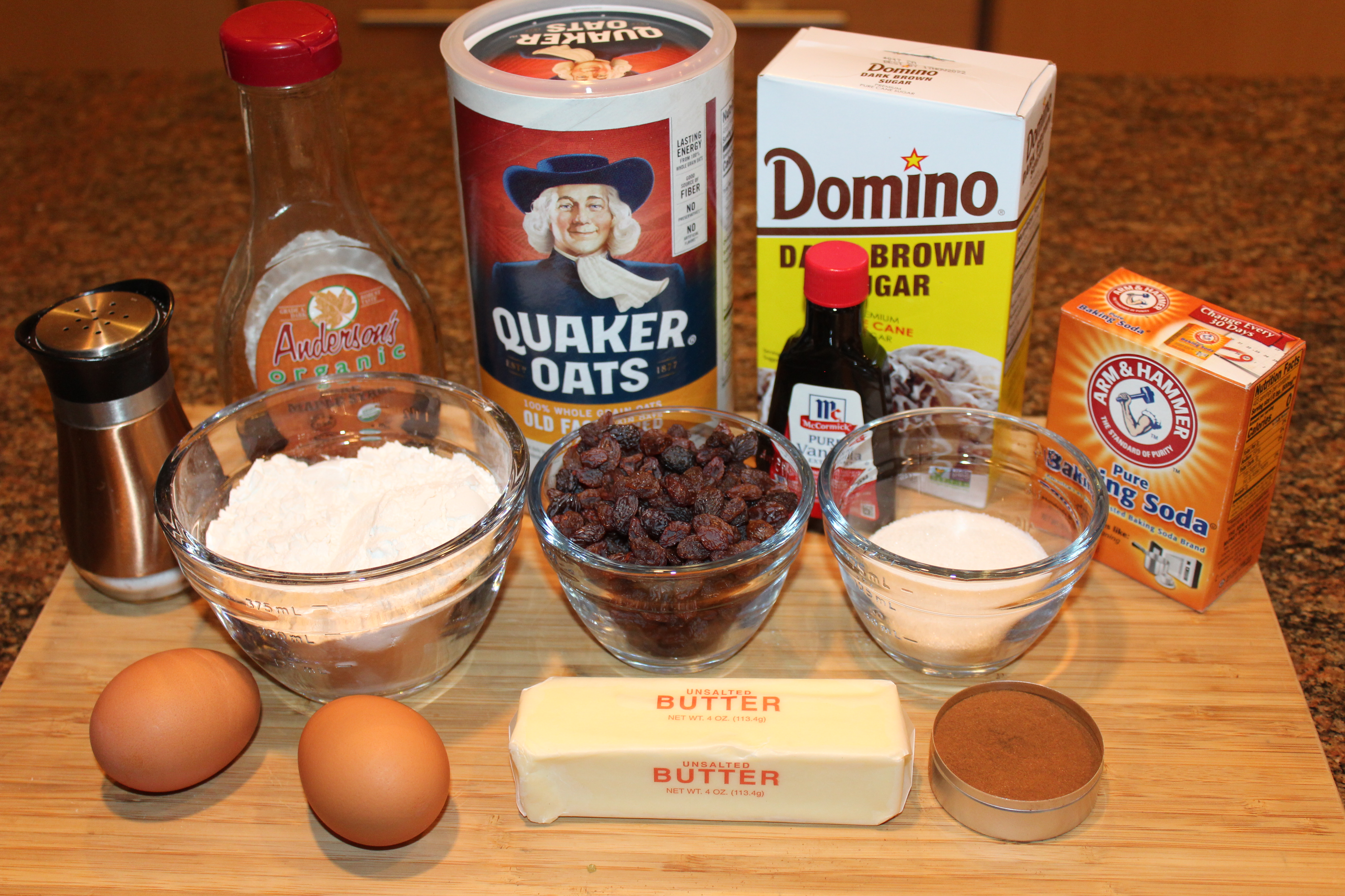 oatmeal raisin cookie ingredients